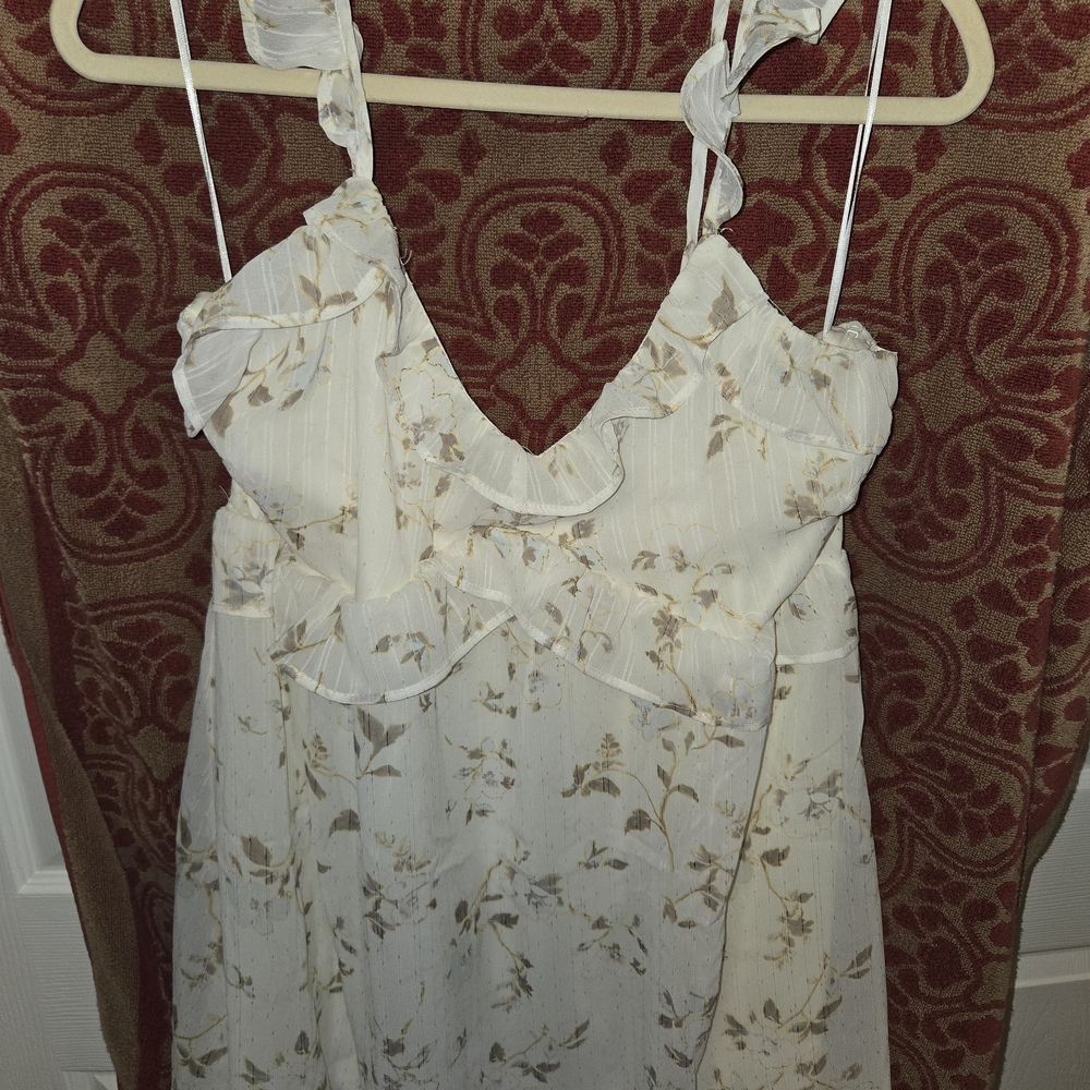 Floral Ruffle Mini Dress